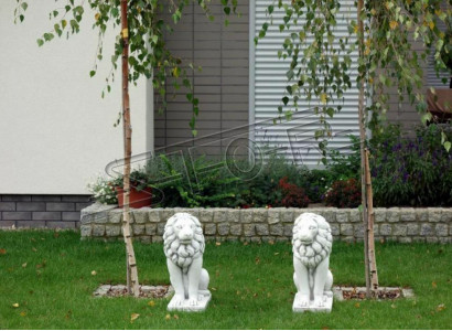 Lion Garden Figurine Decorative Terrace Garden Sculpture Figures Sculptures